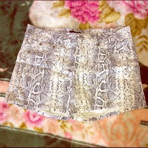 Animal print shorts